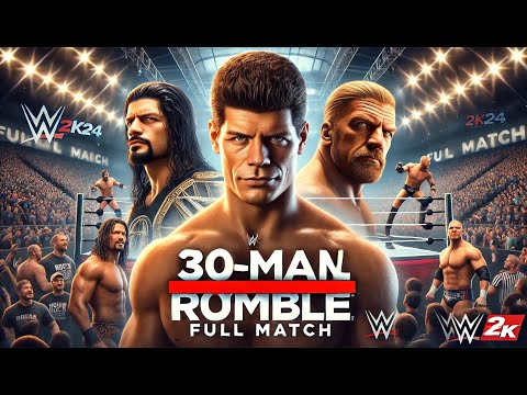 30 Man Royal Rumble 2025 Full Match I Cody Roman Rock Triple H Brock Undertaker John Cena Randy Seth